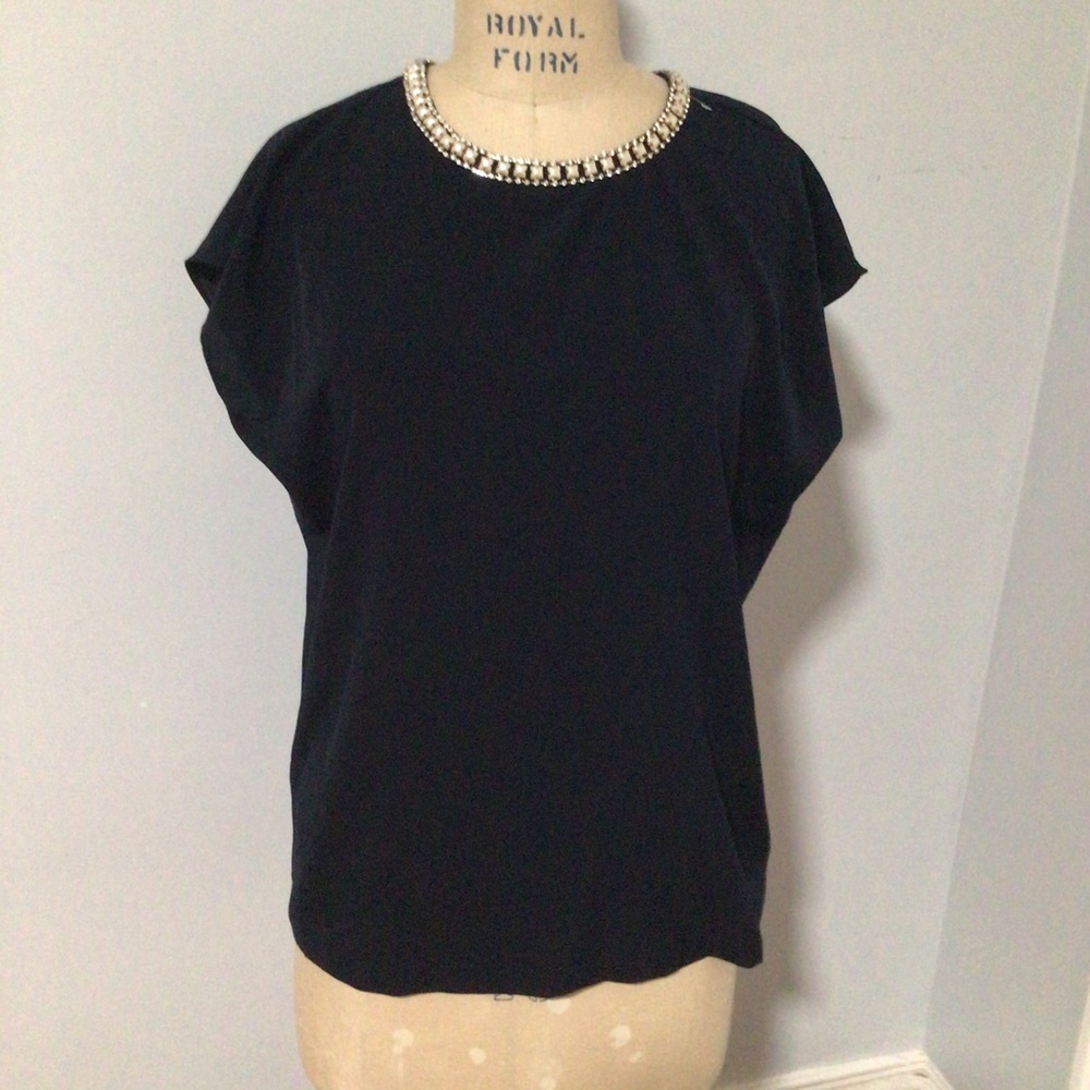 Cynthia Rowley loose fitting black top size XL
